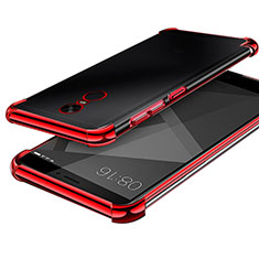 Ultra-thin Transparent TPU Soft Case H02 for Xiaomi Redmi Note 4X High Edition Red