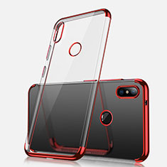 Ultra-thin Transparent TPU Soft Case H02 for Xiaomi Redmi Note 5 AI Dual Camera Red