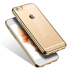 Ultra-thin Transparent TPU Soft Case H03 for Apple iPhone 6S Gold