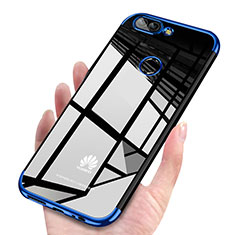 Ultra-thin Transparent TPU Soft Case H03 for Huawei Enjoy 7S Blue