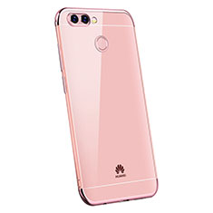 Ultra-thin Transparent TPU Soft Case H03 for Huawei P Smart Rose Gold