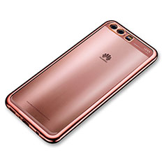 Ultra-thin Transparent TPU Soft Case H03 for Huawei P10 Plus Rose Gold