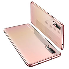 Ultra-thin Transparent TPU Soft Case H03 for Huawei P20 Pro Rose Gold