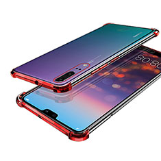 Ultra-thin Transparent TPU Soft Case H03 for Huawei P20 Red
