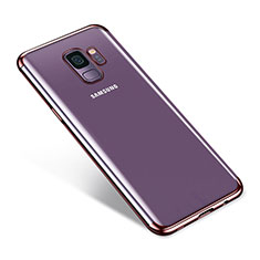 Ultra-thin Transparent TPU Soft Case H03 for Samsung Galaxy S9 Rose Gold