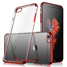 Ultra-thin Transparent TPU Soft Case H04 for Apple iPhone 7 Red
