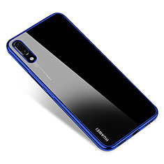 Ultra-thin Transparent TPU Soft Case H04 for Huawei P20 Blue