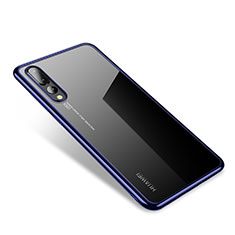 Ultra-thin Transparent TPU Soft Case H04 for Huawei P20 Pro Blue