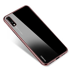 Ultra-thin Transparent TPU Soft Case H04 for Huawei P20 Rose Gold