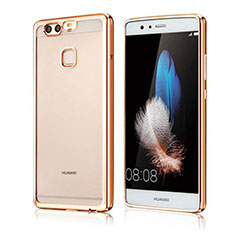 Ultra-thin Transparent TPU Soft Case H04 for Huawei P9 Plus Gold