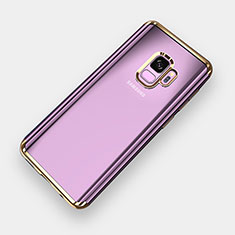 Ultra-thin Transparent TPU Soft Case H04 for Samsung Galaxy S9 Gold