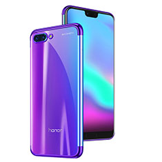 Ultra-thin Transparent TPU Soft Case H06 for Huawei Honor 10 Purple