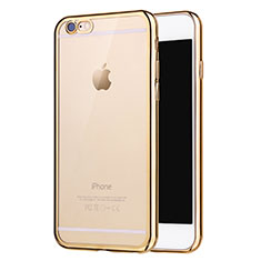 Ultra-thin Transparent TPU Soft Case H16 for Apple iPhone 6S Gold