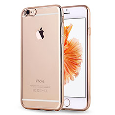 Ultra-thin Transparent TPU Soft Case H17 for Apple iPhone 6S Gold