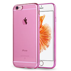 Ultra-thin Transparent TPU Soft Case H17 for Apple iPhone 6S Pink