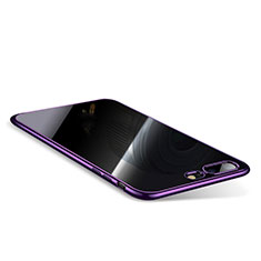 Ultra-thin Transparent TPU Soft Case Q01 for Apple iPhone 7 Plus Purple