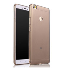Ultra-thin Transparent TPU Soft Case Q01 for Xiaomi Mi Max Gray