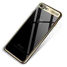 Ultra-thin Transparent TPU Soft Case Q03 for Apple iPhone 7 Plus Gold