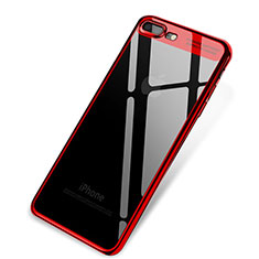 Ultra-thin Transparent TPU Soft Case Q03 for Apple iPhone 7 Plus Red