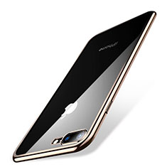 Ultra-thin Transparent TPU Soft Case Q04 for Apple iPhone 7 Plus Gold