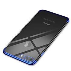 Ultra-thin Transparent TPU Soft Case Q05 for Apple iPhone 7 Plus Blue