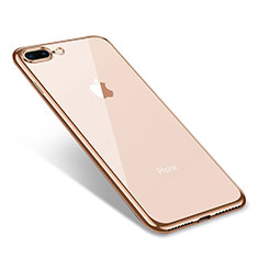 Ultra-thin Transparent TPU Soft Case Q06 for Apple iPhone 7 Plus Gold