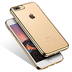 Ultra-thin Transparent TPU Soft Case Q07 for Apple iPhone 7 Plus Gold