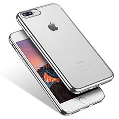 Ultra-thin Transparent TPU Soft Case Q07 for Apple iPhone 8 Plus Silver