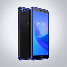 Ultra-thin Transparent TPU Soft Case S01 for Huawei Honor Play 7 Blue