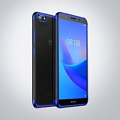 Ultra-thin Transparent TPU Soft Case S01 for Huawei Y5 (2018) Blue