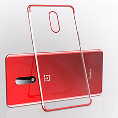 Ultra-thin Transparent TPU Soft Case S01 for OnePlus 7 Red