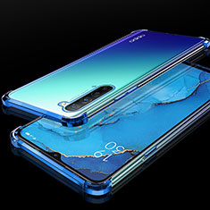 Ultra-thin Transparent TPU Soft Case S01 for Oppo Find X2 Lite Blue