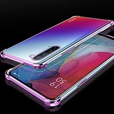 Ultra-thin Transparent TPU Soft Case S01 for Oppo Find X2 Lite Purple