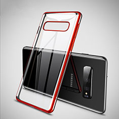 Ultra-thin Transparent TPU Soft Case S02 for Samsung Galaxy S10 Plus Red