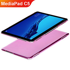 Ultra-thin Transparent TPU Soft Case T02 for Huawei MediaPad C5 10 10.1 BZT-W09 AL00 Pink