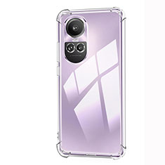 Ultra-thin Transparent TPU Soft Case T02 for Oppo Reno10 5G Clear
