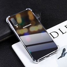 Ultra-thin Transparent TPU Soft Case T02 for Samsung Galaxy A7 (2018) A750 Clear