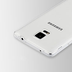 Ultra-thin Transparent TPU Soft Case T02 for Samsung Galaxy Note 4 Duos N9100 Dual SIM Clear
