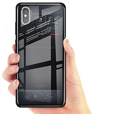 Ultra-thin Transparent TPU Soft Case T02 for Xiaomi Mi 8 Pro Global Version Black