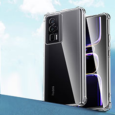 Ultra-thin Transparent TPU Soft Case T02 for Xiaomi Poco F5 Pro 5G Clear