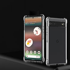 Ultra-thin Transparent TPU Soft Case T03 for Google Pixel 6a 5G Clear
