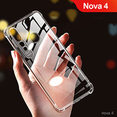 Ultra-thin Transparent TPU Soft Case T03 for Huawei Nova 4 Clear
