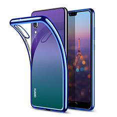 Ultra-thin Transparent TPU Soft Case T03 for Huawei P20 Blue