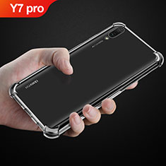 Ultra-thin Transparent TPU Soft Case T03 for Huawei Y7 Pro (2019) Clear