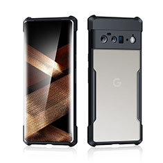Ultra-thin Transparent TPU Soft Case T04 for Google Pixel 6a 5G Black
