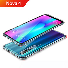Ultra-thin Transparent TPU Soft Case T04 for Huawei Nova 4 Clear