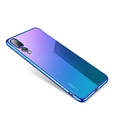 Ultra-thin Transparent TPU Soft Case T04 for Huawei P20 Blue