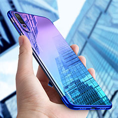 Ultra-thin Transparent TPU Soft Case T04 for Huawei P20 Pro Blue