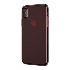 Ultra-thin Transparent TPU Soft Case T06 for Apple iPhone X Red