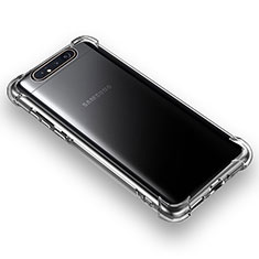 Ultra-thin Transparent TPU Soft Case T06 for Samsung Galaxy A80 Clear